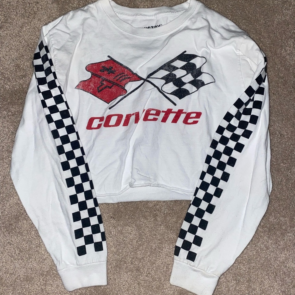 Vintage Corvette Cropped Tee